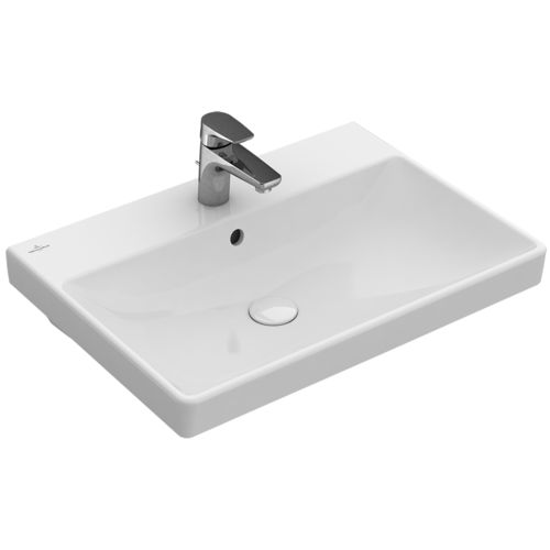 Встраиваемая раковина - AVENTO : 415860 - Villeroy & Boch - из керамики / прямоугольная / современная