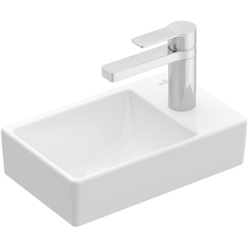 Настольная раковина - AVENTO: 43003L - Villeroy & Boch - из керамики / с умягчителем воды / прямоугольная