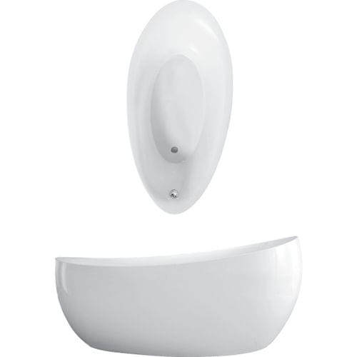 Овальная ванна - AVEO NEW GENERATIO: UBQ194AVE9W1BCV - Villeroy & Boch - отдельностоящая / из акрила / квариловая