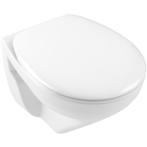 Подвесной унитаз - O.NOVO: 7667R0 - Villeroy & Boch - из керамики / для профессионального использования / безободковый