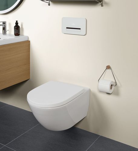 Подвесной унитаз - SUBWAY 3.0: 4670T0 - Villeroy & Boch - из керамики / овальный / безободковый