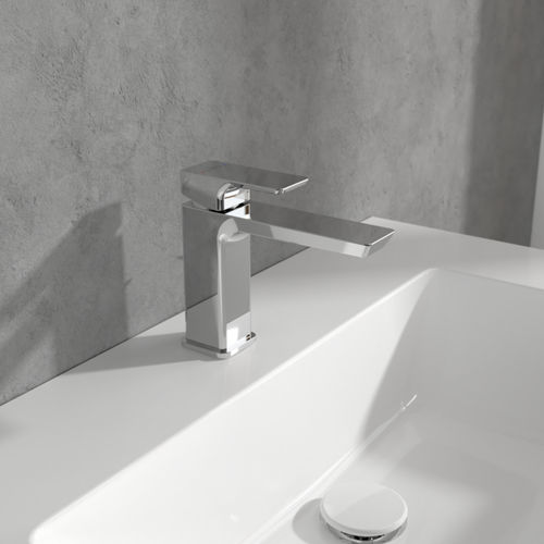 Однорычажный смеситель для раковины - SUBWAY : TVW112002000XX - Villeroy & Boch - настольный / из латуни / для ванной комнаты