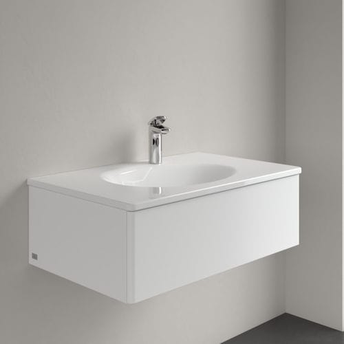 Подвесная раковина - ANTAO : 4A75 81 XX - Villeroy & Boch - из керамики / глянцевая / прямоугольная