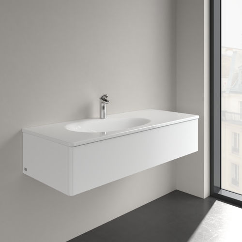 Подвесная раковина - ANTAO : 4A77 L2 XX - Villeroy & Boch - из керамики / глянцевая / прямоугольная