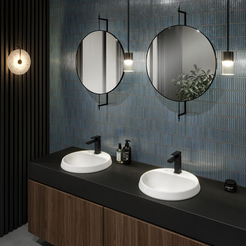 Встраиваемая раковина - ARCHITECTURA - Villeroy & Boch - из керамики / круглая / 1 отверстие