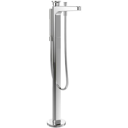 Однорычажный смеситель для душа - TVT11700100261 - Villeroy & Boch - на борт ванны / из хромированной латуни / для ванной комнаты