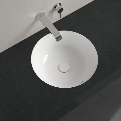 Раковина под рабочей поверхностью - 5A754501 - Villeroy & Boch - из керамики / круглая / без отверстия