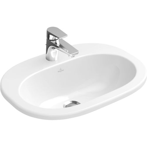 Встраиваемая раковина - O.NOVO: 416156 - Villeroy & Boch - из фарфора / овальная / современная