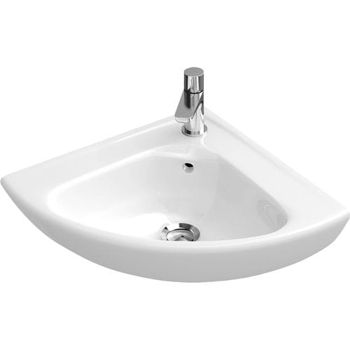 Подвесной умывальник для рук - O.NOVO: 732740 - Villeroy & Boch - угловой / из фарфора