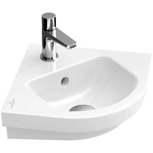Подвесной умывальник для рук - SUBWAY 2.0: 731945 - Villeroy & Boch - угловой / из фарфора
