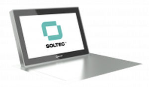 Сенсорный экран для столов для конференций - SFOL156G-10 - SOLTEC S.L. - настенный / механизированный / откидной