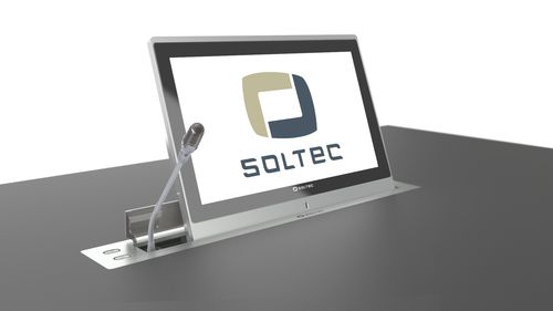 Сенсорный экран для столов для конференций - STRET156G-10 - SOLTEC S.L. - встраиваемый / механизированный / убирающийся