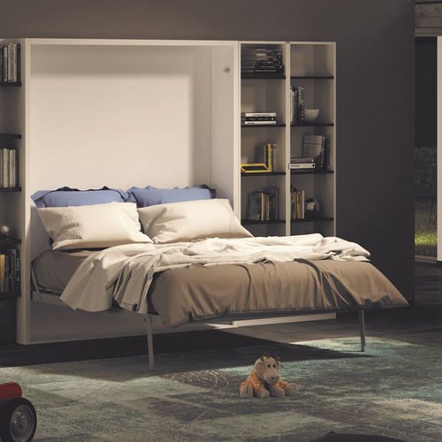 Откидная кровать - FLAT - smqrt beds - двуспальная / современная / с полкой