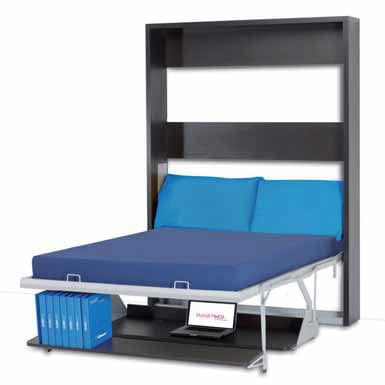 Откидная кровать - HARRY - smqrt beds - односпальная / современная / с полкой