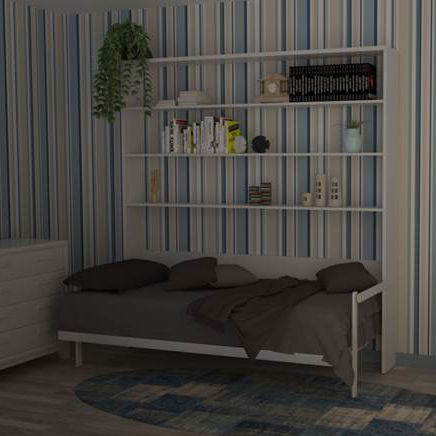 Откидная кровать - LEO - smqrt beds - двуспальная / современная / с полкой