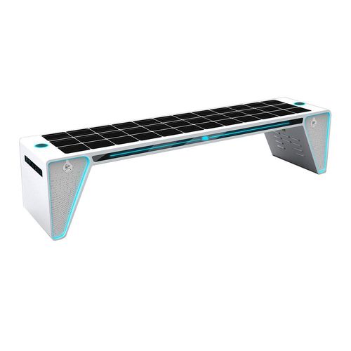 Современная общественная скамейка - blade  - The solar range - из гальванизированной стали / из алюминия / из сплава