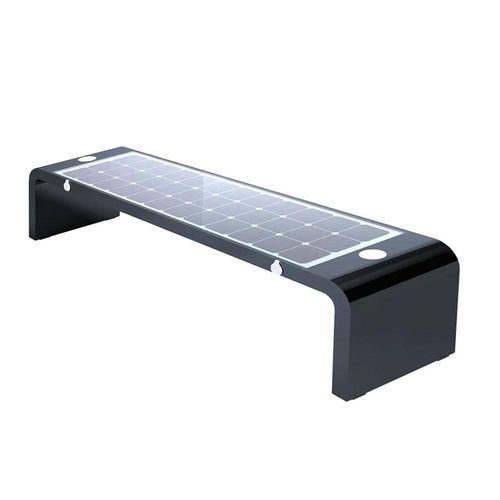 Современная общественная скамейка - municipal  - The solar range - из нержавеющей стали / без спинки / без подлокотников