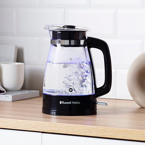 Электрочайник из пластика - CLASSIC  - RUSSELL HOBBS - из нержавеющей стали / из стекла