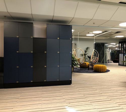 Шкафчик для раздевалки из ламината высокого давления - SMART WORKPLACE LOCKERS - Metra smart locker systems - для профессионального использования / для хранения / защищенный