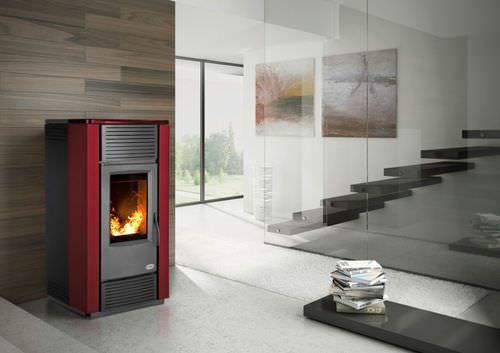 Печь с паровым котлом на пеллетах - LONDRA  - KARMEK ONE SRL - современная / из стали