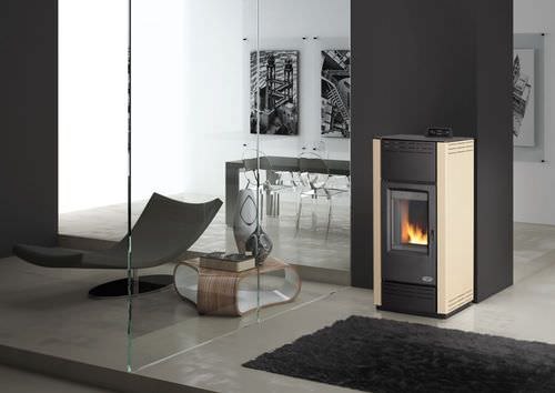 Печь с паровым котлом на пеллетах - ELEKTRA  - KARMEK ONE SRL - современная / из стали