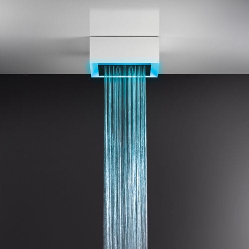 Потолочная лейка для душа - 57307 - GESSI SPA - квадратная / дождь / с хромотерапией