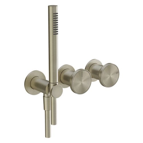 Двухрычажный смеситель для душа - 66036 - GESSI SPA - настенный / из латуни / для ванной комнаты