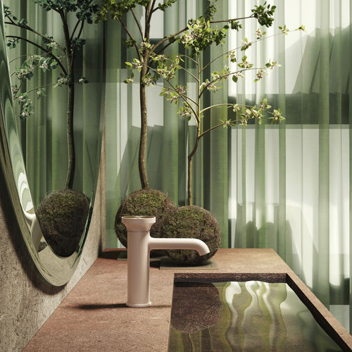 Однорычажный смеситель для раковины - ORIGINI : 66002 - GESSI SPA - настольный / из металла / для ванной комнаты