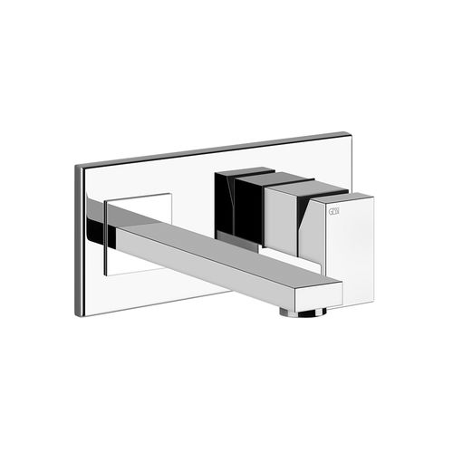 Однорычажный смеситель для раковины - RETTANGOLO : 44836 - GESSI SPA - настенный / из металла / для ванной комнаты