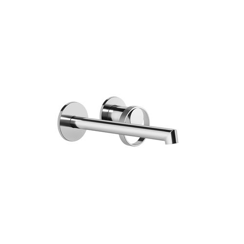 Однорычажный смеситель для раковины - ANELLO : 63383 - GESSI SPA - настенный / из металла / для ванной комнаты