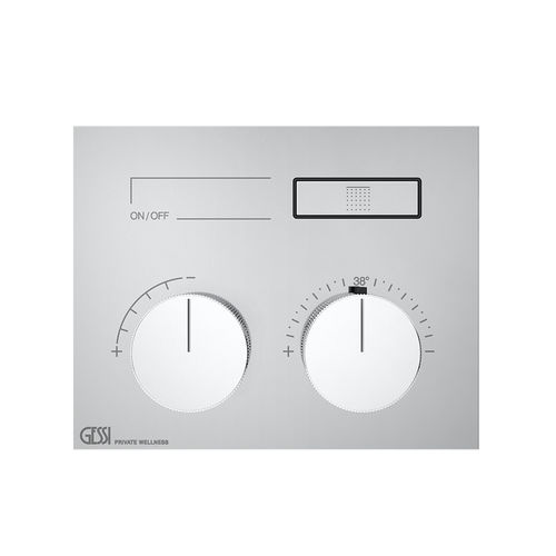 Двухрычажный смеситель для душа - HI-FI : 63002 - GESSI SPA - настенный / термостатический / из металла