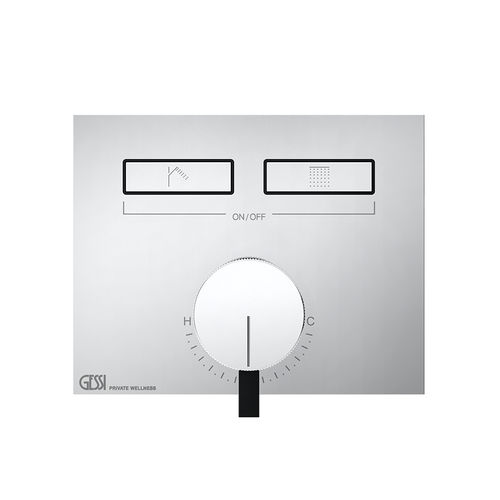 Однорычажный смеситель для душа - 63079 - GESSI SPA - настенный / термостатический / из металла