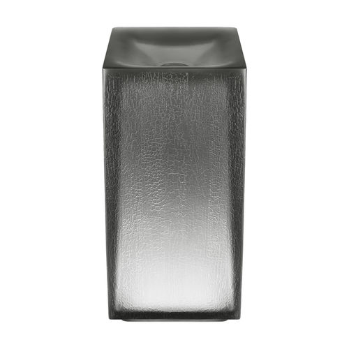 Раковина на ножке - AREA PRO - GESSI SPA - со встроенной столешницей / квадратная / 1 отверстие