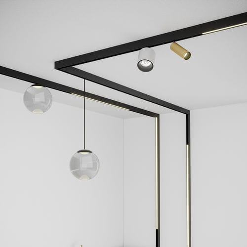 Светильник на рейке LED - XCLICK S - Arelux - сферический / из литого алюминия / из PMMA