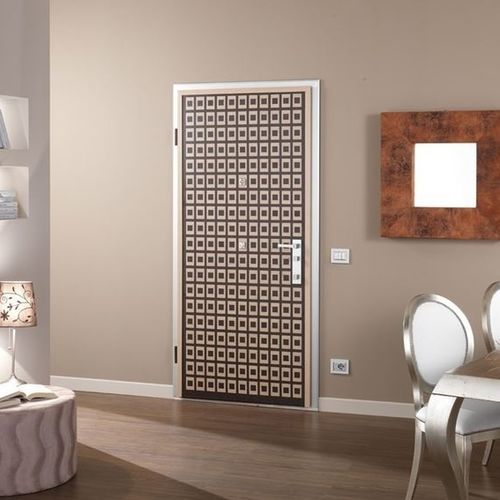 Отделка дверей из фанерованной древесины - DibiIntarsio  - Di.Bi. Porte Blindate - из полимера / из меламина