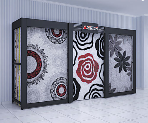Выставочный стенд для ковров из металла - 105 - AKDENIZ Display Systems - для торговли