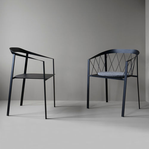 Современный cтул - MY CHAIR  - Friends & Founders - для наружного применения / для интерьера / из стали, покрытой порошком