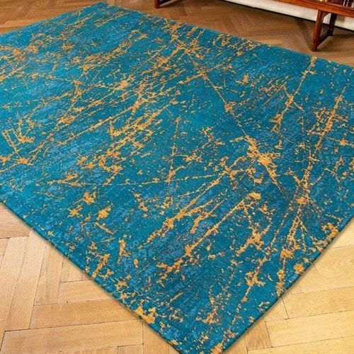 Тканое ковровое покрытие - STELLAR - LIGHTNING TURQUOISE 9218 - Louis De Poortere - из полиэстера / из пластика / для профессионального использования