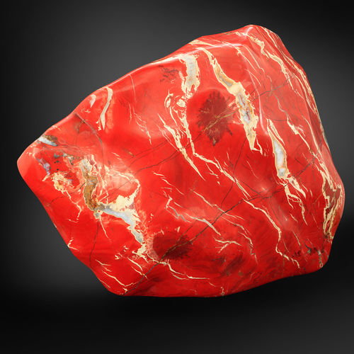 Скульптура из натурального камня - GUIDERO_RED_JASPER_GEMSTONE_RSJ11_122kg - GUIDERO Holland BV - для общественных мест