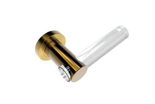 Ручка для стеклянной двери - GOLD SATIN - GUIDERO Holland BV - из кристалла / современная / позолоченная