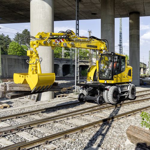 Промежуточный экскаватор - A 922 RAIL LITRONIC  - Liebherr  - колесный / для строительства / дизельный
