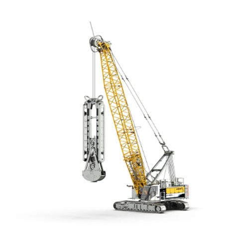 Подъемный кран со стрелой - HS 8100.2 - Liebherr  - гусеничный / для разгрузочно-погрузочных работ / для подъема