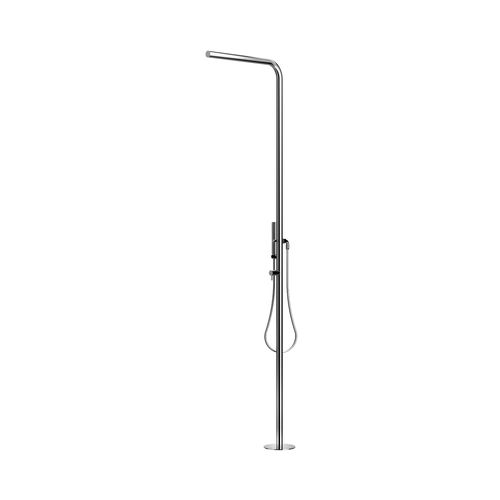 Душевая стойка для наружного применения - FTA-S40-HCHS - Outdoor Shower Company - из нержавеющей стали / на ноге / современная