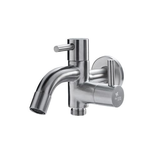 Однорычажный смеситель для умывальника - HBWS-4122-316 - Outdoor Shower Company - настенный / из нержавеющей стали / для наружного применения