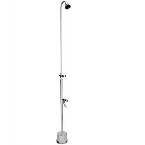 Душевая стойка для наружного применения - BS-1200-ADA - Outdoor Shower Company - из нержавеющей стали / хромированная отделка / настенная