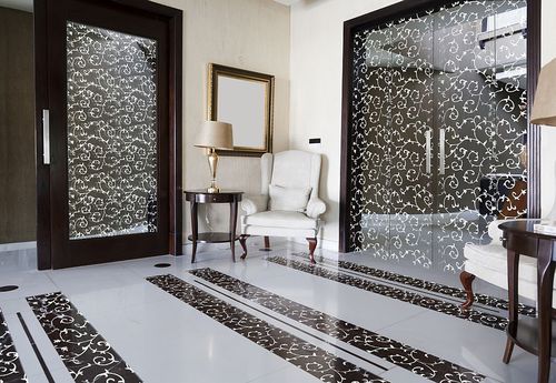 Дверь для интерьера - ARABESQUE - eidos glass - из стекла / створчатая / застекленная