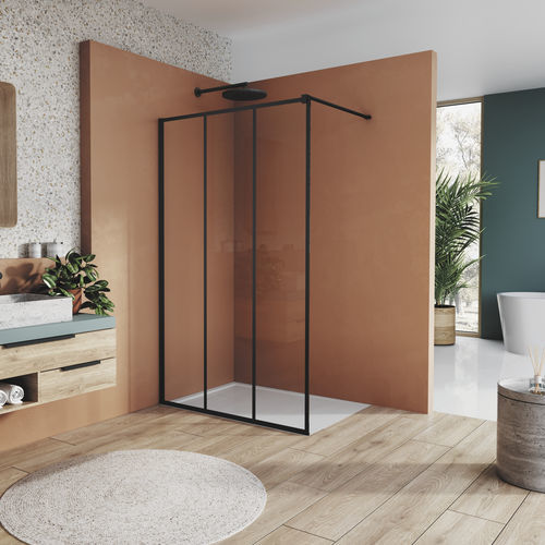 Фиксированная перегородка для душа - EASY STR4P LOFT 72 - Ronal - угловая / из стекла Sécurit® / по индивидуальному заказу