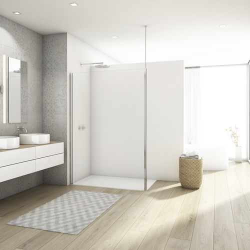 Фиксированная перегородка для душа - WALK-IN DIVERA D22WI1V - Ronal - угловая / из стекла Sécurit® / прозрачное стекло