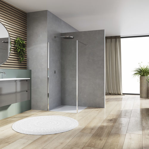 Фиксированная перегородка для душа - WALK-IN ARELIA : D20F1+D20BTK1H - Ronal - из стекла Sécurit® / прозрачное стекло / 5 mm