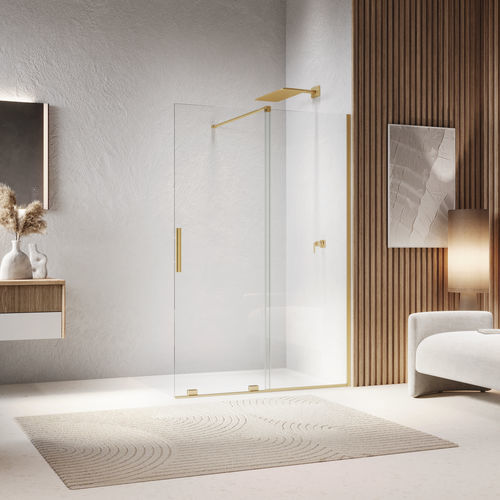Фиксированная перегородка для душа - WALK-IN AMALIA - D35S2 - Ronal - раздвижная / реверсивная / напольная
